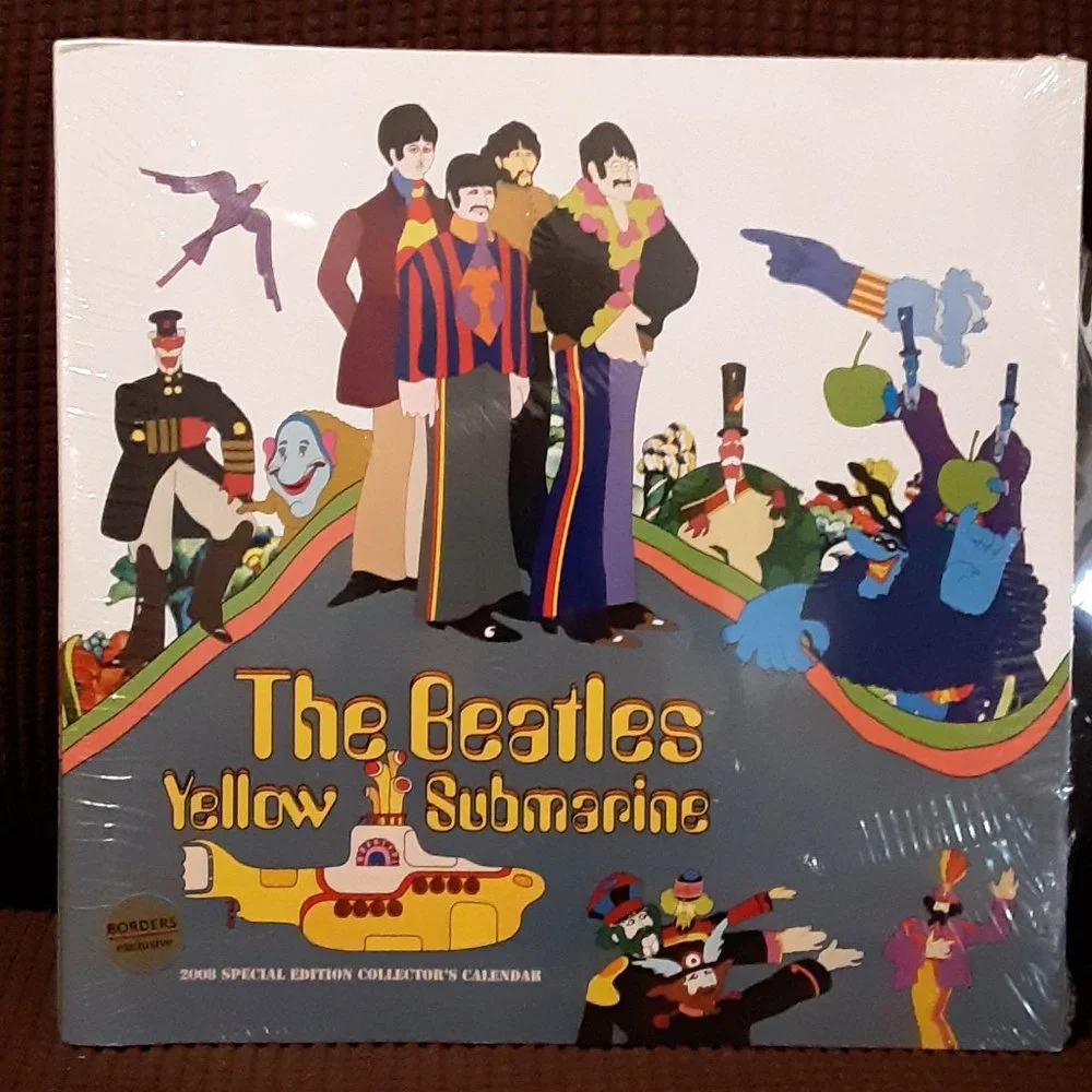 Beatles Calendar Yellow Submarine Collectible Brand New Sealed 2008